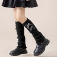 thumbnail image 2 of LckLvx Girls Leg Warmers Knit Ankle Warmers Cute Warm Long Socks Leg Warmer Schoolwear, 2 of 4