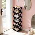thumbnail image 3 of Tier Foldable Shoe Rack Organizer Shelf Space Saving Storage for Entryway Closet Bedroom Corner, 3 of 5