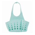 thumbnail image 1 of Soporte para esponja para fregadero de cocina, soporte para jabón de plástico, grifo con correa ajustable colgante, orificios de drenaje para secado sanitario (azul), 1 of 5