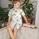 thumbnail image 4 of Balery Wildflowers Conjunto de Pijama Infantil de Manga Corta con Estampado – Ropa de Dormir de Algodón Suave-Small, 4 of 6