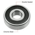 thumbnail image 2 of Uxcell Deep Groove Ball Bearing Double Sealed ABEC-3 Z1 Bearings Metal Silver Tone 2pcs 0.67''x1.85''x0.55'', 2 of 4