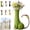 Light Green, variant on Resin Cat Vase and Kitty Planter – Handcrafted Cat Shaped Flower Pot for Cat Lovers(Black)