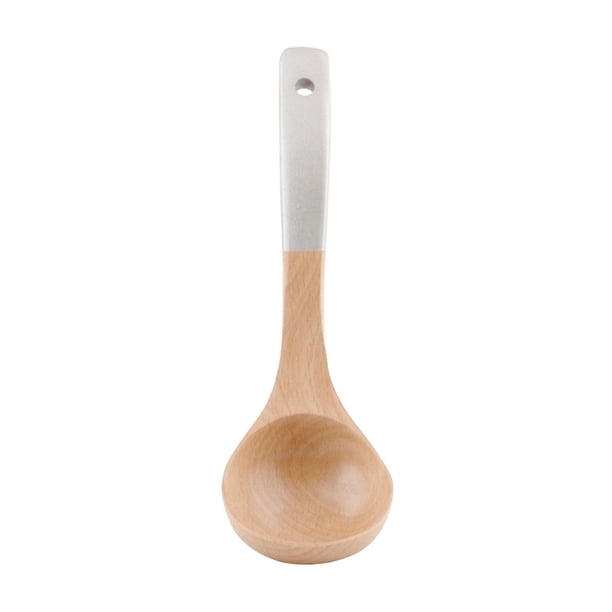 Cucharas de madera para cocinar utensilios de cocina de madera y soporte para utensilios, espátula que incluye cuchara, espátula y cuchara ranurada de mango largo