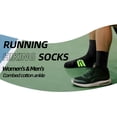 thumbnail image 2 of Mqamex 4 Pairs Men's Quarter Athletic Socks, Arch Support & Cushioned Non-Slip Sole, Moisture-Wicking Crew Socks for Gym, Running, 2 of 8
