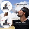 thumbnail image 3 of Botella de agua Azarxis Soft Flask plegable de TPU de 250 ml, paquete de 2, 3 of 9