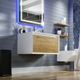 thumbnail image 2 of Eviva Venice 36"W x 21"D Oak/White Vanity with White Acrylic Vanity Top and Rectangular Integrated Bowl, 2 of 8