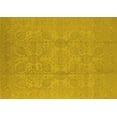 thumbnail image 1 of Ahgly Company Machine Washable Indoor Rectangle Oriental Yellow Traditional Area Rugs, 6' x 9', 1 of 4