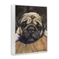 thumbnail image 2 of Stupell Industries Rustic Lodge Pug Soulful Portrait White Framed Giclee Art, 24 x 30, by George Dyachenko, 2 of 8