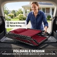 thumbnail image 6 of Outsunny Folding Beach Chair Chaise Lounge 3 Adjustable Positions, Wine Red, 6 of 10