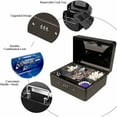 thumbnail image 4 of Small Coin Cash Box With Combination Lock? Durable Metal Coin Box with Lockable Storage Tray, 15 × 12 × 8 cm black, 4 of 6