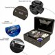 thumbnail image 4 of ¿Caja pequeña para monedas con cerradura de combinación? Caja de monedas de metal duradera con bandeja de almacenamiento con cerradura, 15 × 12 × 8 cm, negra, 4 of 6