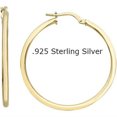 thumbnail image 3 of STAOEDU Gold Hoop Earrings for Women Real Gold Plated Hoops, 3 of 3