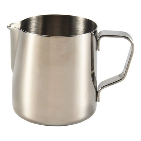 Milk Jug Milk Pitcher Stainless Steel Milk Bowls For Milk Frother Craft Coffee Latte Milk Frothing P silver stainless steel