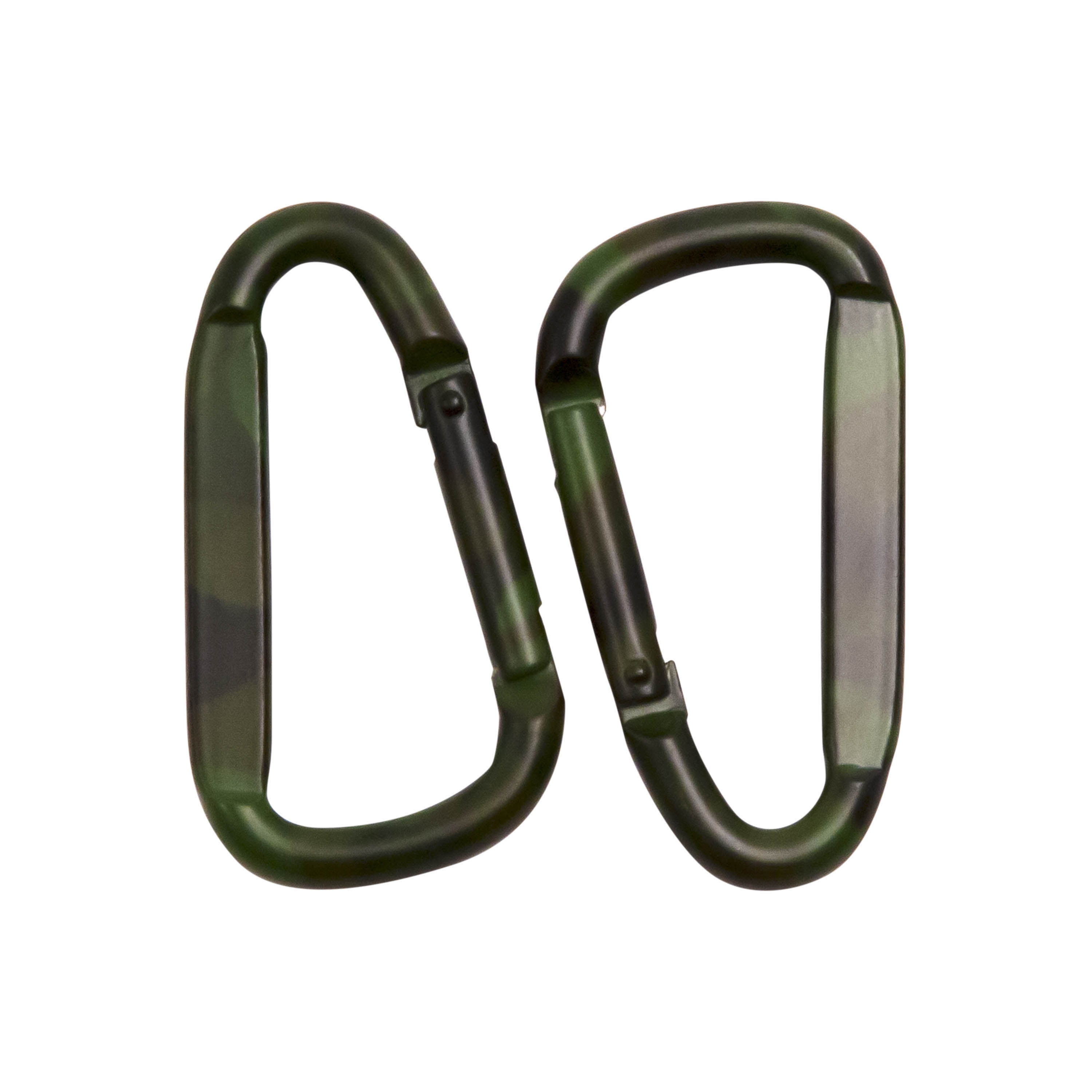 Camo Carabiner Key Ring Clip Aluminum Quick Link Chain Green Brown Black