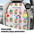 thumbnail image 5 of Xecao Hello Summer Gnome Pattern Car Seat Back Protector 2 Pack Large Capacity Pocket, Kick Mats Back Seat Protector, 5 of 8