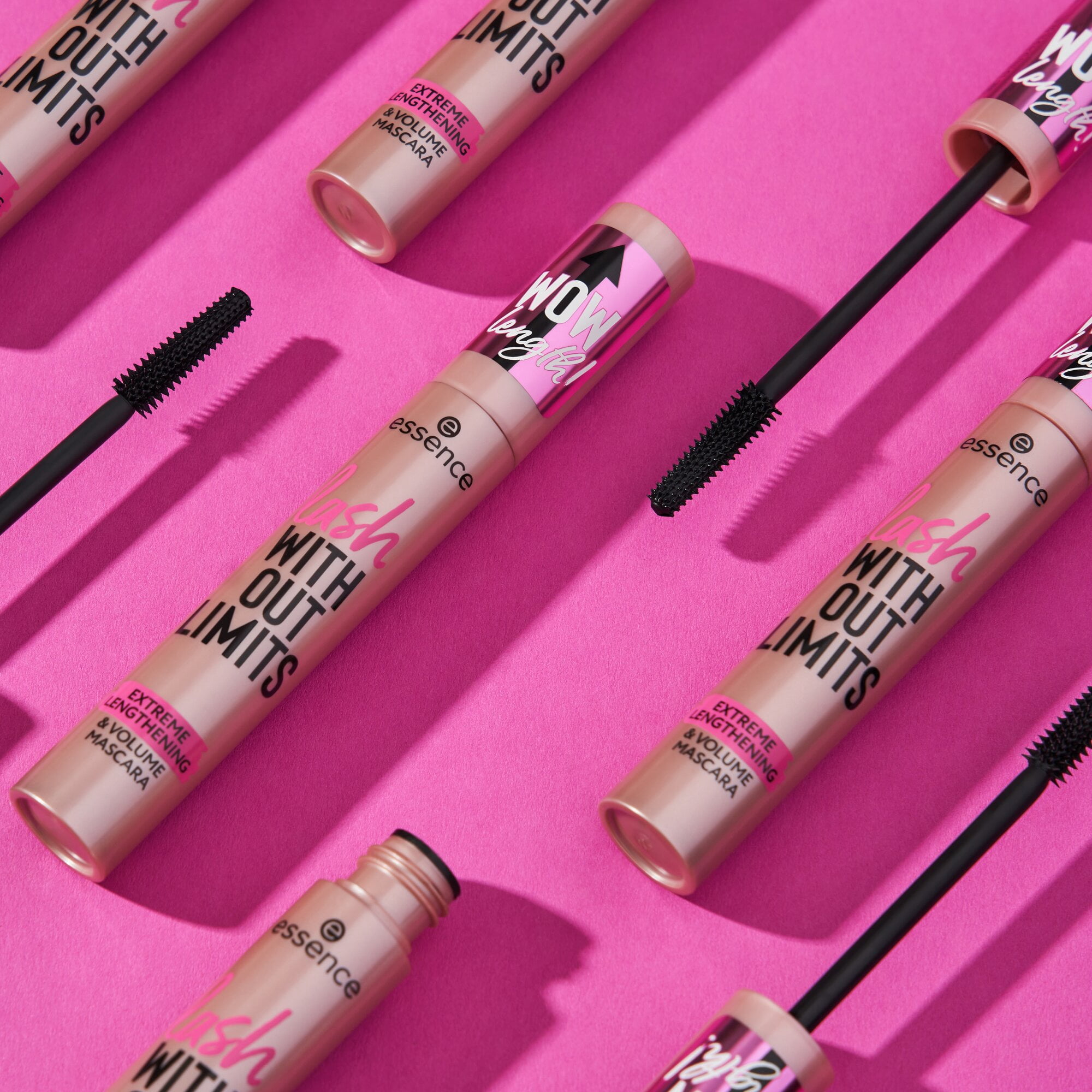 essence Lash Without Limits Extreme Lengthening & Volume Mascara, 01 Ultra Black