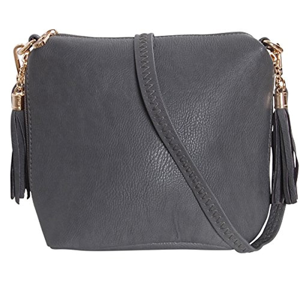 Humble Chic NY - Mini Tassel Cross Body Bag - Small Vegan Leather ...