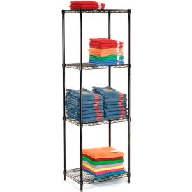 

Nexel Black Epoxy Wire Shelving Starter 24 W x 18 D x 86 H