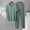 Green, variant on Men's Modal Pajamas Set Short Sleeve Bottom PJ's Pants Bedroom Pijama Sleep Night Suit 2 Piece Pjs Set Ultra Soft Size 5XL White