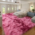 thumbnail image 5 of Janvonne 8x10 Fluffy Area Rug for Bedroom, Modern Shaggy Carpets Fuzzy Rug for Teens Dorm Home Decor Aesthetic, Heavy Duty Non Slip, Tie-dye Dark Red, 5 of 8