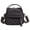 Black, variant on Elegant Solid Color Baby Diaper Bag Large Capacity Casual Front Pocket Crossbody Baby Bags for Girl Pañaleras Para Beb.