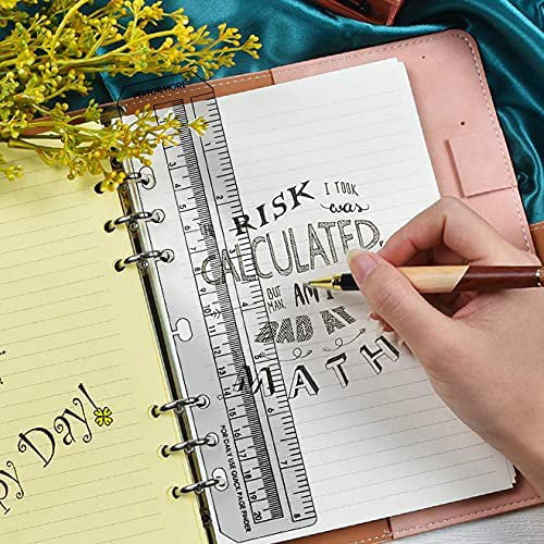 Today Bookmark With Ruler for A5 or Personal Size Planner, Frost Gold  centimeter 