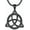 A-Black, variant on AOBOCO Celtic Necklace for men Sterling Silver Celtic Knot Triquetra Triangle Trinity Necklace Gift for Men