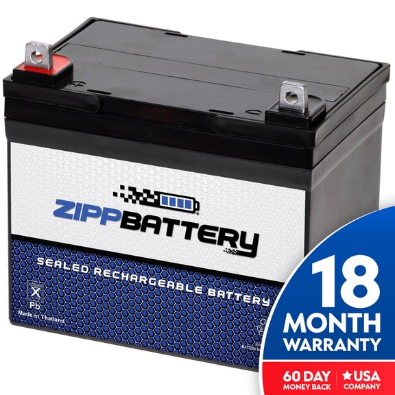 Zipp Battery 12V (12 Volt) (12 Volt) 55Ah 660w Sealed Lead Acid (SLA) Battery - T6 Terminals By Zipp Battery
