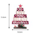 thumbnail image 2 of 2 uds árboles de Navidad de madera decoración de mesa Mini árbol de Navidad letreros de bloques de madera decoración de mesa, 2 of 5