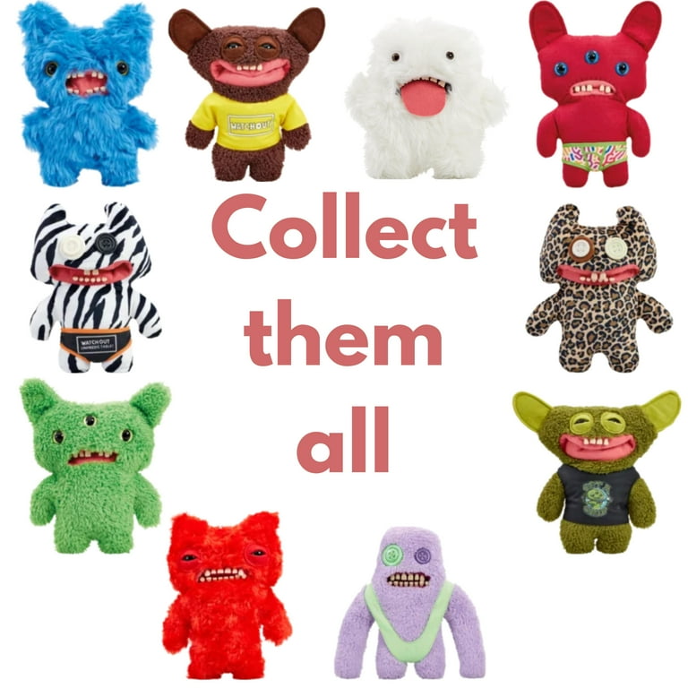 Fugglers GLOW FUGG Plush Stuffed Animal Funny Ugly Monster - Dark