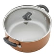 thumbnail image 6 of Farberware Cookstart Aluminum DiamondMax Nonstick Cookware Set, 15-Piece, Copper, 6 of 6