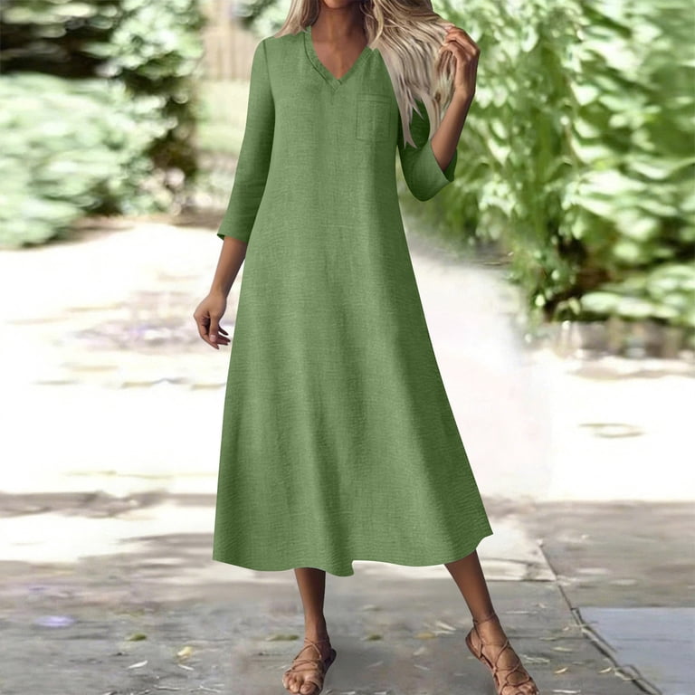 slim fit dress slacks PRETTYGARDEN Women's Summer Wedding Guest Dress Sleeveless Ruffle Form main image 1