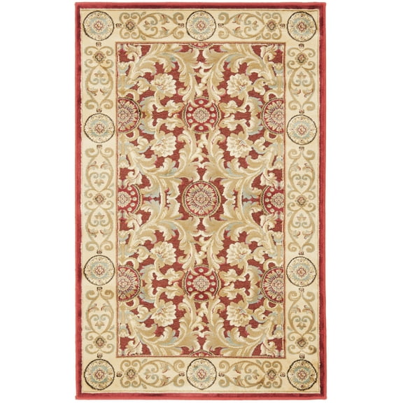 SAFAVIEH Paradise Stanice Oriental Area Rug, Red, 3'3" x 4'7"