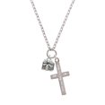 thumbnail image 2 of Delight Jewelry Silvertone Small Present I Set You Apart Engraved Cross Zoey Necklace, 28", 2 of 4