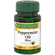 Nature's Bounty Peppermint Oil, 50 mg, 90 Coated Softgels