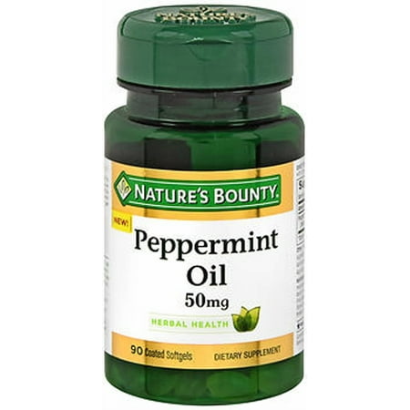 Nature's Bounty Peppermint Oil, 50 mg, 90 Coated Softgels