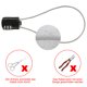 thumbnail image 5 of Candado de combinación de 3 dígitos con cable de acero de 3 mm de diámetro, candado de combinación de cable de acero adecuado para maletas, cajas de herramientas, cascos y equipaje, 5 of 7