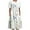White, variant on Lolmot Women Casual Loose Bohemian Floral Pleated Dress with Pockets,Short Sleeve Knee Length Maxi Summer Beach Swing Dress