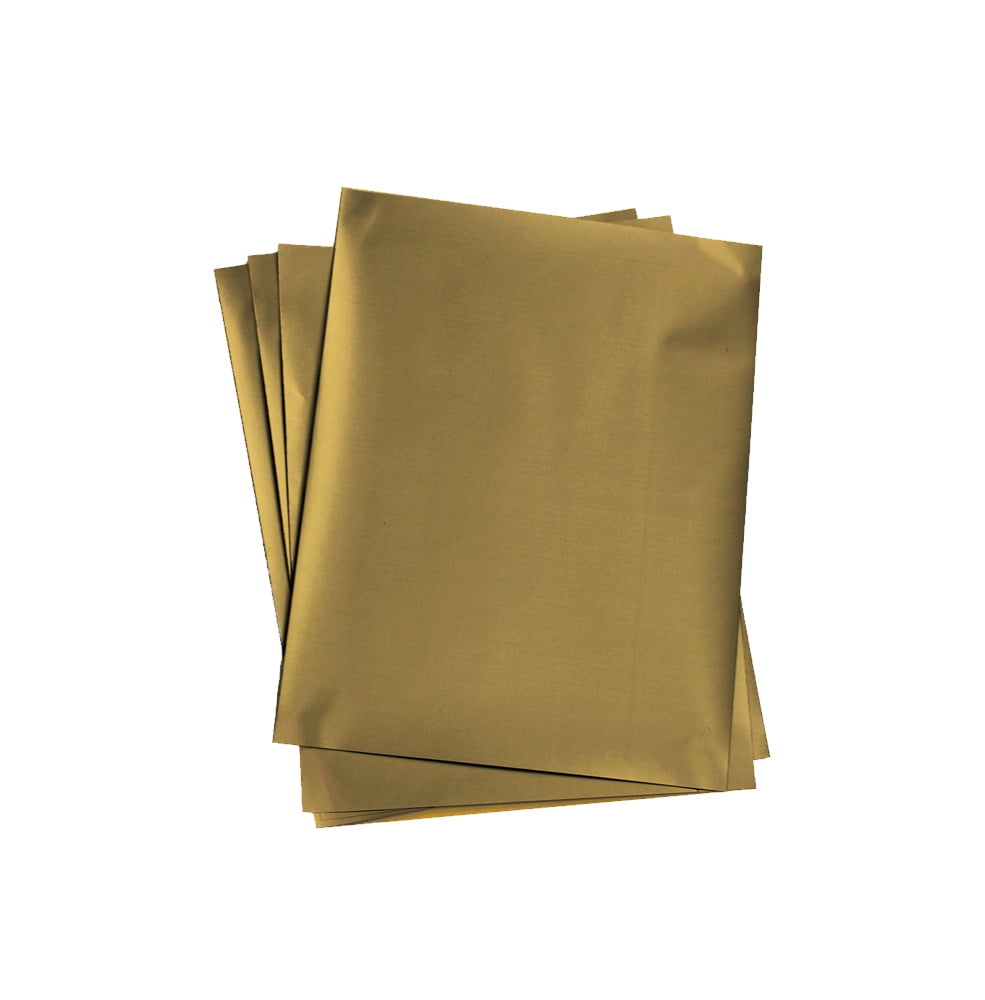 My Scratch Offs 8.5" x 11" Gold Rectangle Full Sheet DIY Scratch-off Sticker Labels, Letter Size, 5 Count