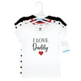 thumbnail image 2 of Hudson Baby Infant Girl Short Sleeve T-Shirts, Girl Daddy Red Black, 18-24 Months, 2 of 5