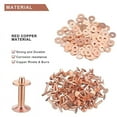 thumbnail image 3 of 100 Sets Copper Rivets and Burrs Washers Leather Copper Rivet Fastener for Collars Leather DIY Craft Supplies, 3 of 5