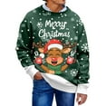 thumbnail image 4 of Men's Christmas Sweaters - Funny Christmas Sweaters for Men - Fun Holiday Pullovers,Dark Green,L, 4 of 7