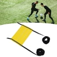 thumbnail image 3 of Escalera De Velocidad De Entrenamiento ágil, Escalera De Cuerda De Entrenamiento Con Escalones PP Nylon Amarillo Negro Fácil De Almacenar 6 M Plegable De Alta Densidad Para, 3 of 8