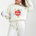 thumbnail image 2 of Teach Apple Watercolor - Lightweight Garment Dyed Sweatshirt, 2 of 5