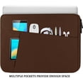 thumbnail image 3 of Laptop Sleeve Bag 15.6 inch, Shockproof Protective Computer Carrying Cover with Front Pocket, Laptop Case for 15.6 inch HP, Dell, Acer, Asus, Notebook, Coffee Color, 3 of 14