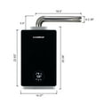 thumbnail image 3 of CAMPLUX 3.18 GPM 82,000 BTU Natural Gas Indoor Tankless Water Heater with Vent Pipe, 3 of 10