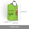 thumbnail image 3 of KLL Drink Coffee And Do Good Laundry Hamper,Large Canvas Fabric Lightweight Storage Basket Toy Organizer Dirty Clothes Collapsible Waterproof, 3 of 6