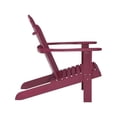 thumbnail image 4 of Kingfisher Lane Traditional Wood Outdoor Chair with Arm Rests in Red, 4 of 11