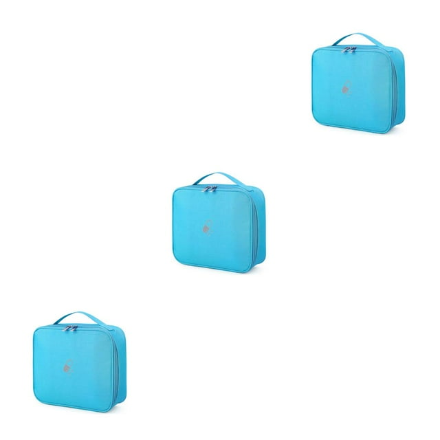 ziyahi Medical Kit Fabrics Household Indoor First Aid Box Storage Bag Boxes Student Pill Pouch Accessory Camping Blue Large Size 3Set