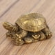 thumbnail image 3 of Decoración de tortuga bronce tallado exquisito latón suerte ANGGREK  Otros, 3 of 8